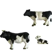 Dutch Farm Serie Stier met Koe en Kalf