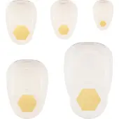 Vaessen creative Pons Set - Figuurpons - Zeshoeken - 5 st. - 9 mm tot 5,1 cm