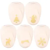 Vaessen creative Pons Set - Figuurpons - Kerst - 5 st. - 1 tot 2,5 cm