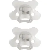 Difrax Fopspeen Natural - 18+ Maanden - Lichtgrijs - 2 Stuks