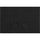 Luca Varess Presa Ribs bedieningspaneel Mat Zwart voor Sigma UP320 of UP720 inbouwreservoir