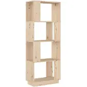 vidaXL Boekenkast/kamerscherm 51x25x132 cm massief grenenhout