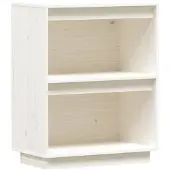 vidaXL Wandkast 60x34x75 cm massief grenenhout wit