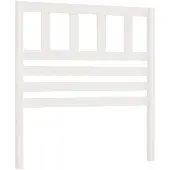 vidaXL Hoofdbord 81x4x100 cm massief grenenhout wit