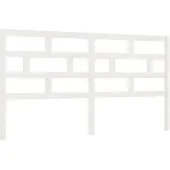 vidaXL Hoofdbord 206x4x100 cm massief grenenhout wit