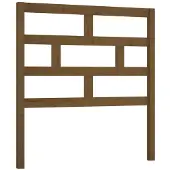 vidaXL Hoofdbord 106x4x100 cm massief grenenhout honingbruin