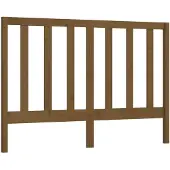 vidaXL Hoofdbord 146x4x100 cm massief grenenhout honingbruin
