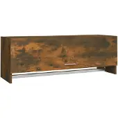 vidaXL Garderobekast, gerookt eikenfineer, 100x32,5x35 cm, houtvezelplaat