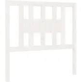 vidaXL Hoofdbord 96x4x100 cm massief grenenhout wit