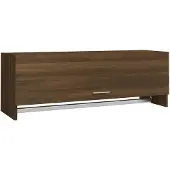 vidaXL Kledingkast, bruin, eikenlook, 100x32,5x35 cm, houtvezel