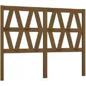 vidaXL Hoofdbord 126x4x100 cm massief grenenhout honingbruin