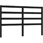 vidaXL Hoofdbord 166x4x100 cm massief grenenhout zwart