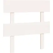 vidaXL Hoofdbord 93,5x3x81 cm massief grenenhout wit