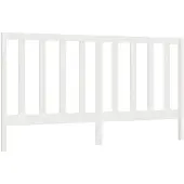 vidaXL Hoofdbord 206x4x100 cm massief grenenhout wit