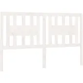 vidaXL Hoofdbord 146x4x100 cm massief grenenhout wit