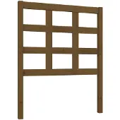 vidaXL Hoofdbord 80,5x4x100 cm massief grenenhout honingbruin