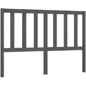 vidaXL Hoofdbord 156x4x100 cm massief grenenhout grijs