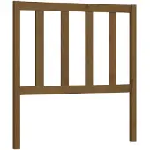 vidaXL Hoofdbord 81x4x100 cm massief grenenhout honingbruin