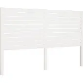 vidaXL Hoofdbord 141x4x100 cm massief grenenhout wit