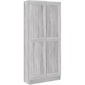 vidaXL Boekenkast 82,5x30,5x185,5 cm bewerkt hout grijs sonoma eiken