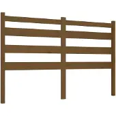 vidaXL Hoofdbord 126x4x100 cm massief grenenhout honingbruin