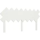 vidaXL Hoofdbord 159,5x3x80,5 cm massief grenenhout wit