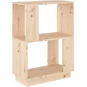 vidaXL Boekenkast/kamerscherm 51x25x70 cm massief grenenhout