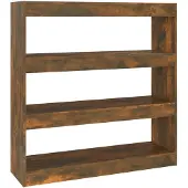 vidaXL Boekenkast/kamerscherm 100x30x103 cm gerookt eikenkleur