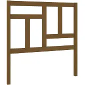 vidaXL Hoofdbord 80,5x4x100 cm massief grenenhout honingbruin
