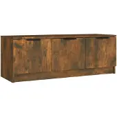 vidaXL Tv-meubel 102x35x36,5 cm bewerkt hout gerookt eikenkleurig