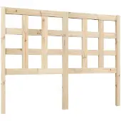 vidaXL Hoofdbord 125,5x4x100 cm massief grenenhout