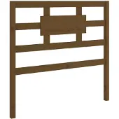 vidaXL Hoofdbord 95,5x4x100 cm massief grenenhout honingbruin