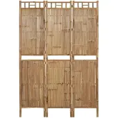 vidaXL Kamerscherm met 3 panelen 120x180 cm bamboe