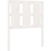 vidaXL Hoofdbord 80,5x4x100 cm massief grenenhout wit