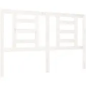 vidaXL Hoofdbord 126x4x100 cm massief grenenhout wit