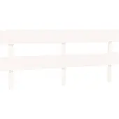 vidaXL Hoofdbord 204x3x81 cm massief grenenhout wit