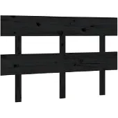vidaXL Hoofdbord 138x3x81 cm massief grenenhout zwart