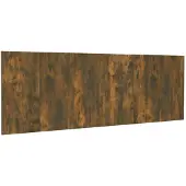 vidaXL Hoofdbord wandmodel 240x1,5x80 cm bewerkt hout gerookt eiken