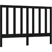 vidaXL Hoofdbord 156x4x100 cm massief grenenhout zwart