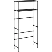 vidaXL Wasmachinerek 2-laags 69x28x143 cm ijzer zwart