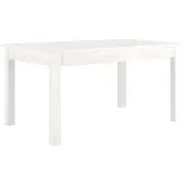 vidaXL Salontafel, wit, 80x50x40 cm, massief grenenhout