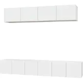 vidaXL 5-delige Tv-meubelset bewerkt hout wit