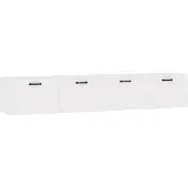 vidaXL Wandkasten 2 st 100x36,5x35 cm bewerkt hout wit