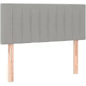 vidaXL Hoofdbord 100 x 5 x 78/88 cm stof lichtgrijs