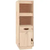 vidaXL Hoge kast, 34x40x108,5 cm, massief grenenhout