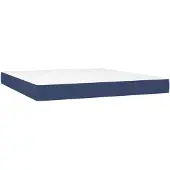 vidaXL Pocketveringmatras medium 180x200x20 cm stof blå