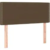 vidaXL Hoofdbord 80x5x78/88 cm stof donkerbruin
