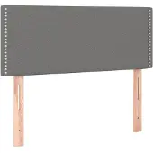 vidaXL Hoofdbord 90x5x78/88 cm stof donkergrijs