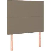 vidaXL Hoofdbord taupe 90x5x118/128 cm Stof