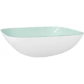 vidaXL Wasbak 42x42x14 cm glas wit